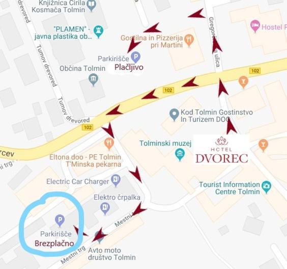 Hotel Dvorec Tolmin Kültér fotó